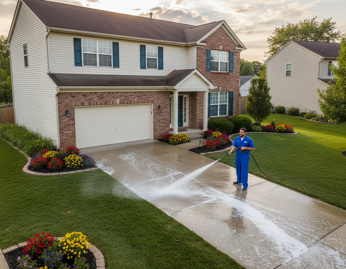 Pressure Washing Pavers in Hilliard Oh