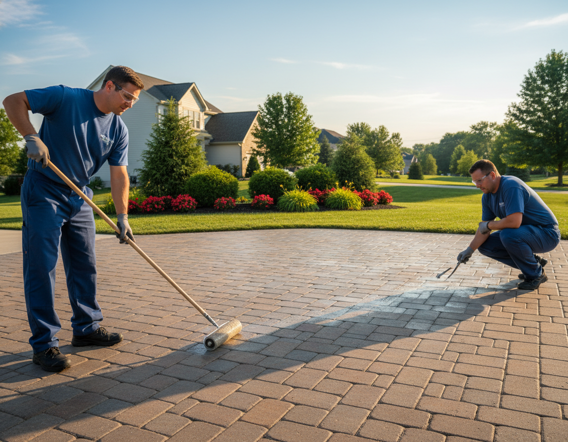 Concrete Paver Sealing In Lewis Center